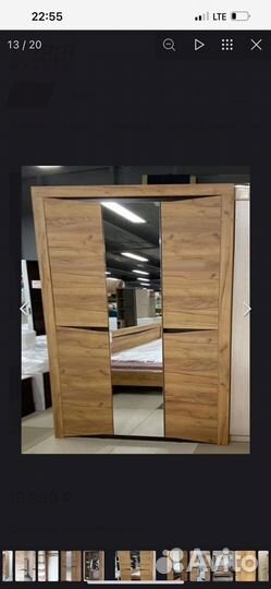 Шкаф распашной с зеркалом бу
