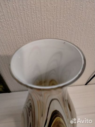 Ваза для цветов цветное стекло СССР