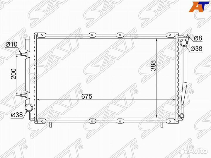 Радиатор охлаждения Subaru Forester SF