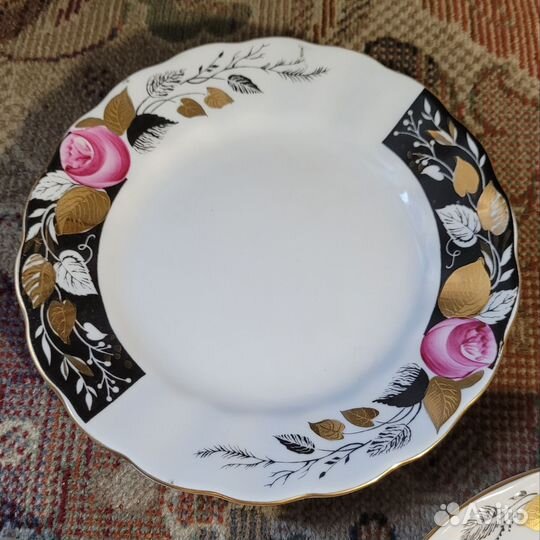 Чайное трио фарфор СССР лфз