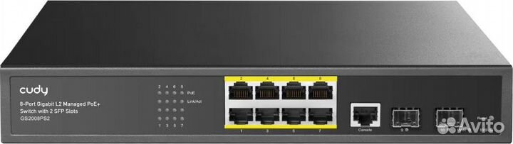 Коммутатор Cudy GS2008PS2
