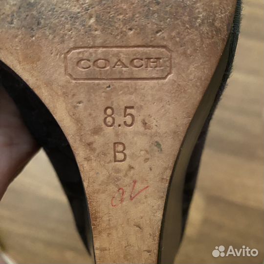 Туфли Coach на танкетке
