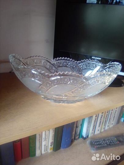 Ладья хрустальная большая СССР