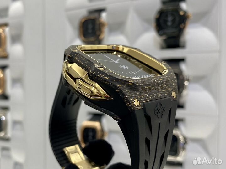 Корпус для Apple Watch rsciii49 Gold Carbon