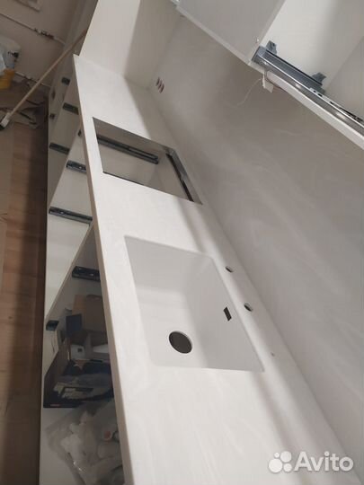 Столешница под раковину из камня м2