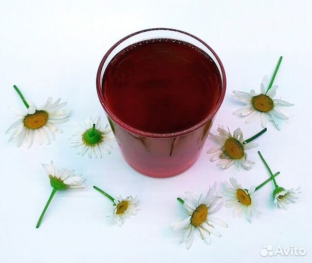 Ромашковый уксус домашнего приготовления