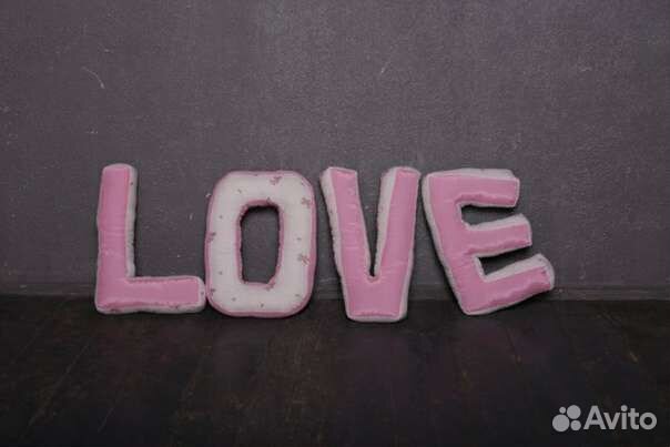 Мягкие буквы для фотосессии love