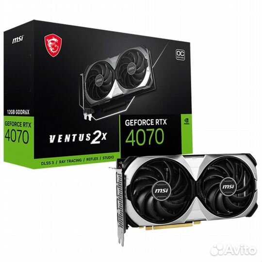 Видеокарта MSI RTX 4070 ventus 2X 12G OC