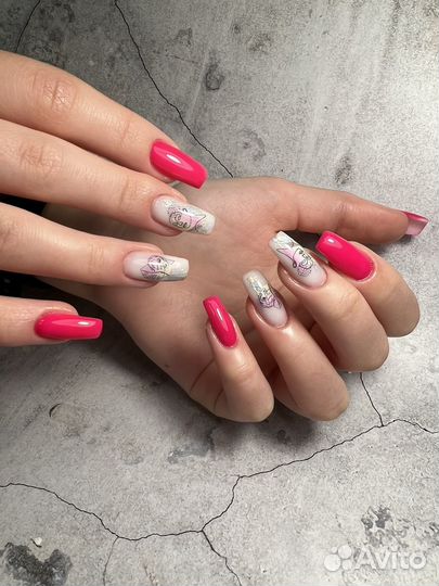 Маникюр, гель лак, наращивание ногтей, северный