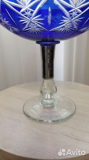 Ваза для фруктов на ножке СССР