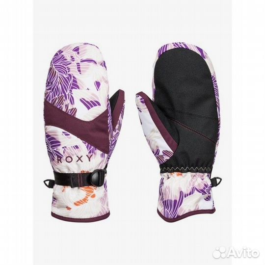 Варежки roxy Jetty WBB1 Bright White Lovely M