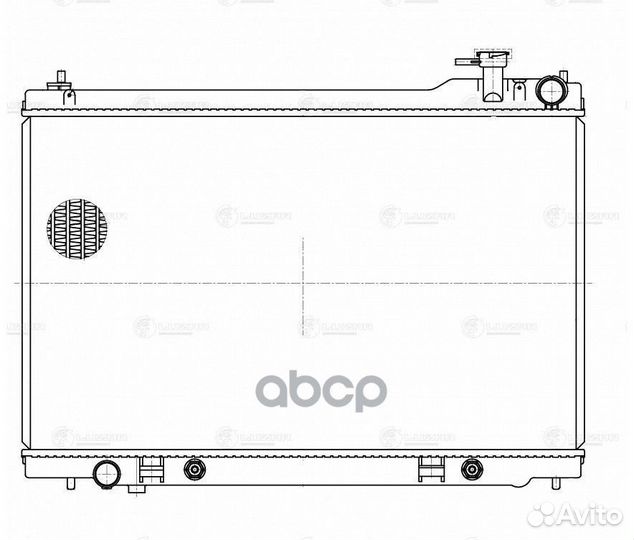 Радиатор infiniti FX35 A/T 03- LRc 1480 luzar