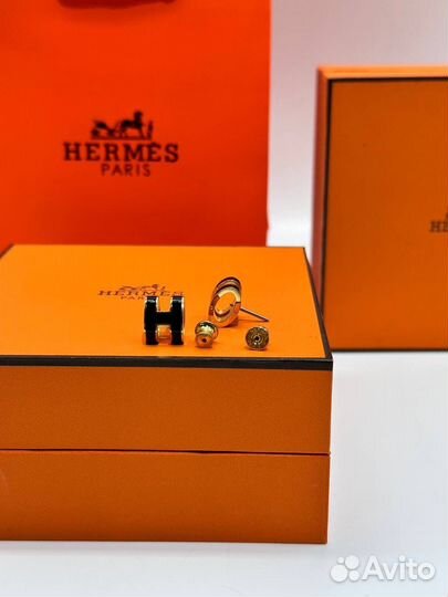 Серьги hermes