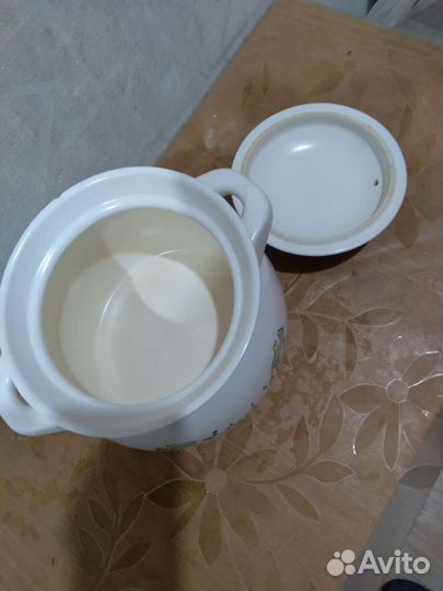 Кастрюля керамика жаропрочная