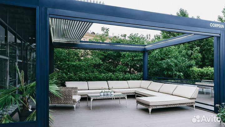 Навесы, Перголы, Маркизы, Стеклянные крыши