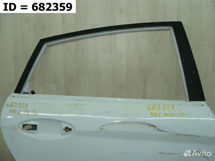 Дверь задняя правая Ford Fiesta