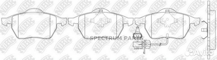 Nibk PN0300W Колодки NiBK PN0300W