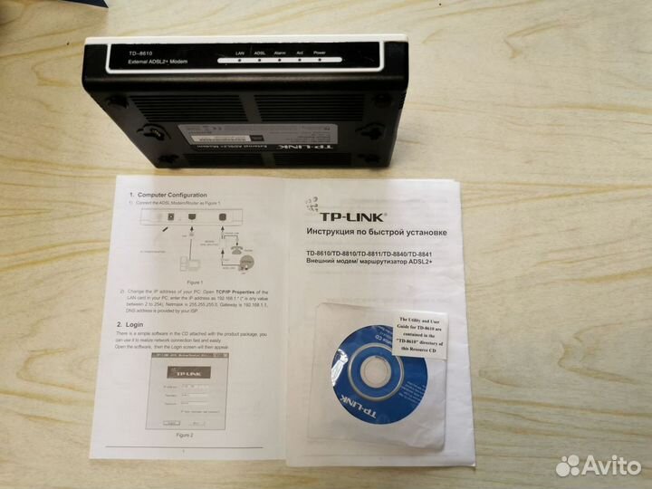 Внешний adsl2+ Модем TP-link TD-8610
