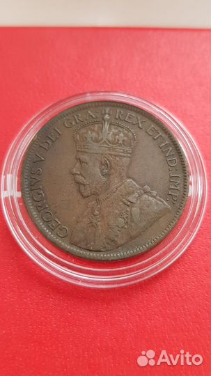 Канада 1 цент 1917 года