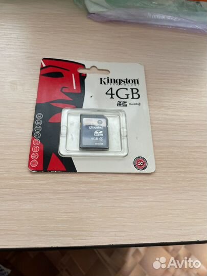 Карта памяти sdhc kingston technology 4 gb Новая