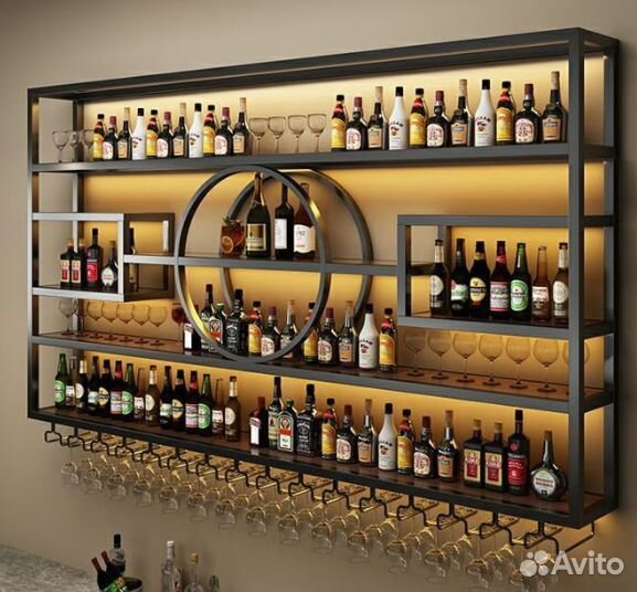 Полки, стеллажи из металла и дерева