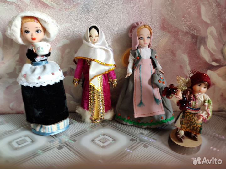 Куклы в нац.костюмах Кавказ,Европа, Молдавия