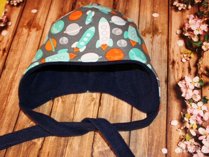 Шапочка на ог47-49см Новая