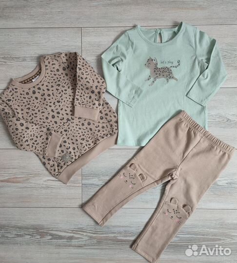 Пакет одежды для девочки 80-86