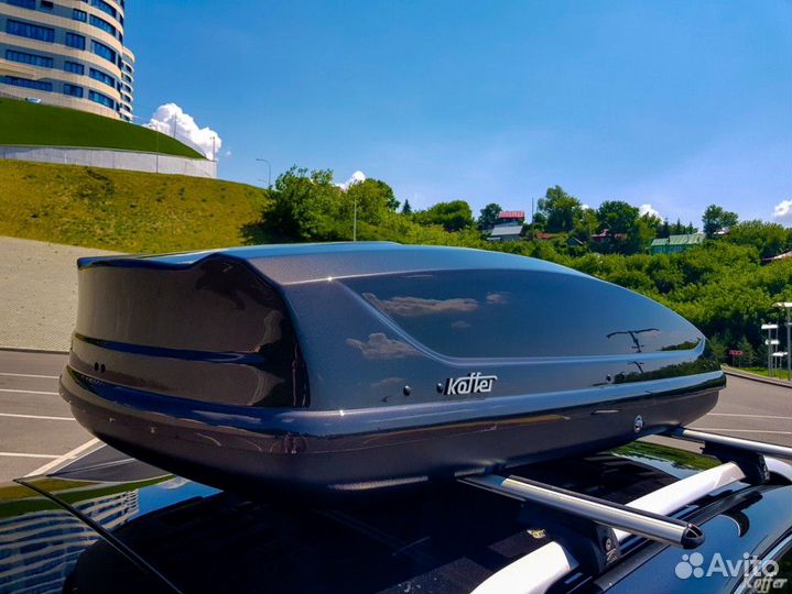 Автобокс Koffer A-440 440 л Черный глянец