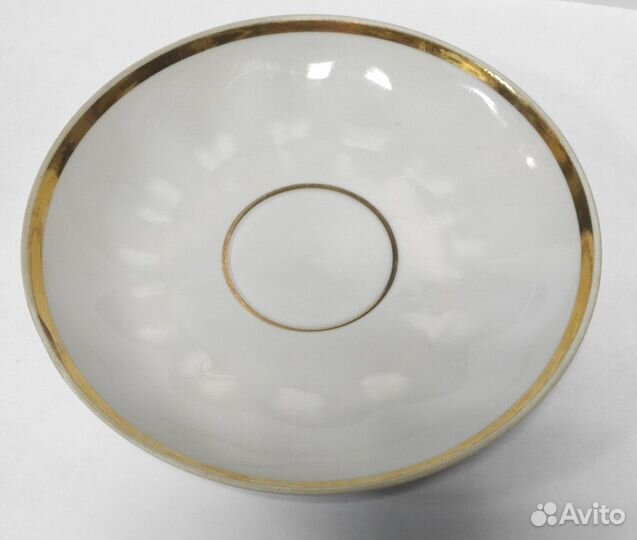 Чайная пара Клеймо Дулево чашечка Блюдце Фарфор