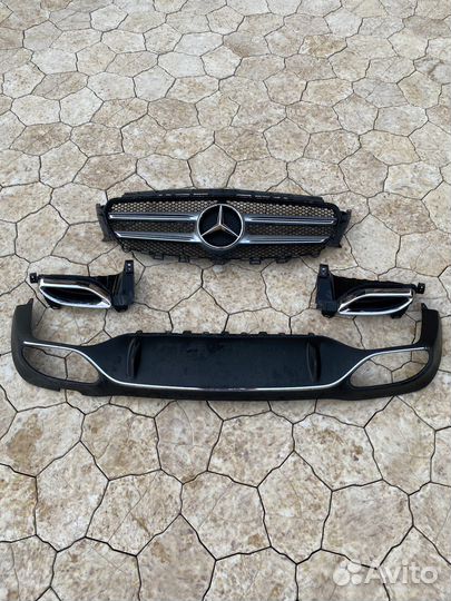 Mercedes w213 диффузор решетка