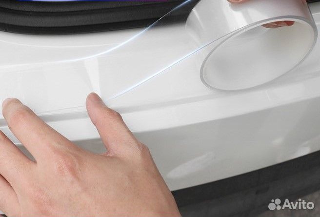 Защитная бронепленка пленка для порогов фар авто