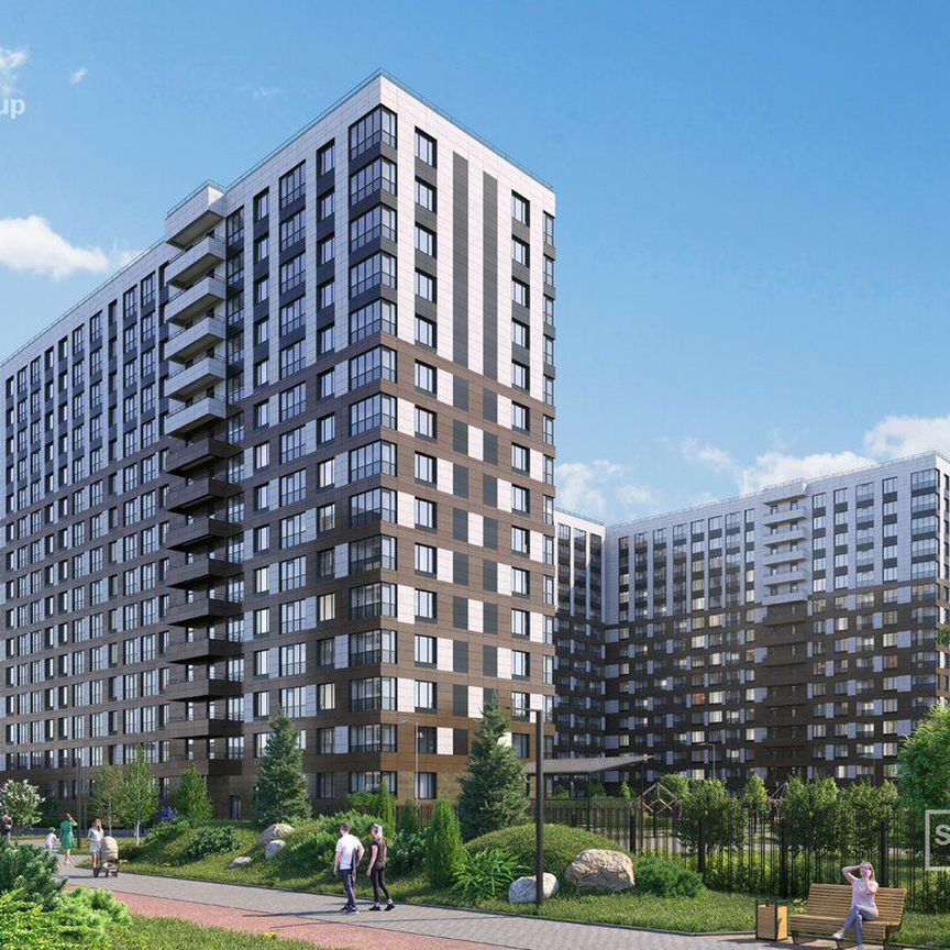 2-к. квартира, 61,7 м², 16/20 эт.