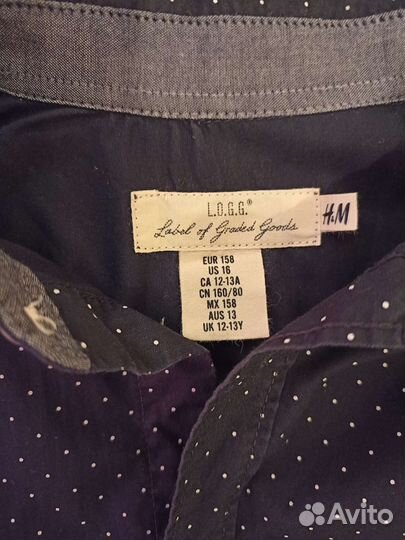 Рубашка на мальчика 158