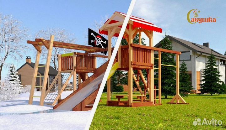 Детская площадка, городок Савушка 4 сезона 8