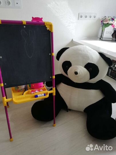 Мольберт для рисования, медведь большой