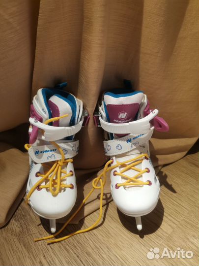 Коньки детские раздвижные 26-30