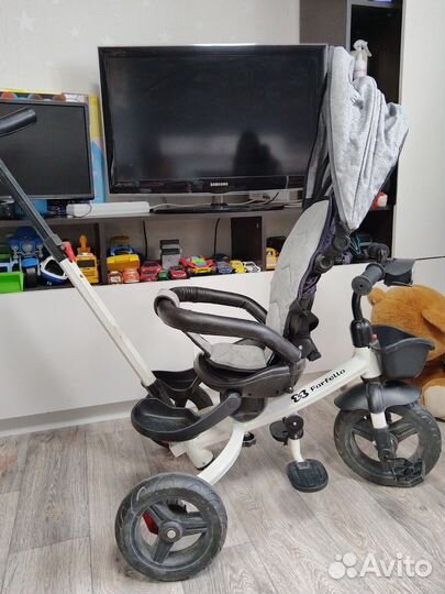 Велосипет детский(3-х колёсный с ручкой)