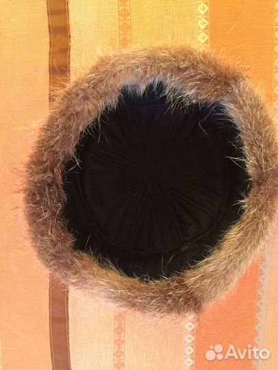 Шапка зимняя формовка из нутрии размер 58