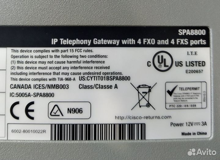 IP-шлюз Cisco SPA8800