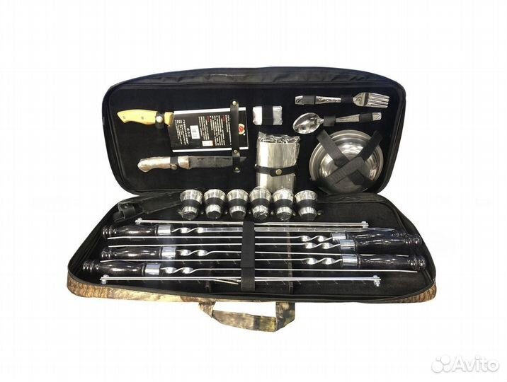 Шашлычные наборы в кейсе с шампурами