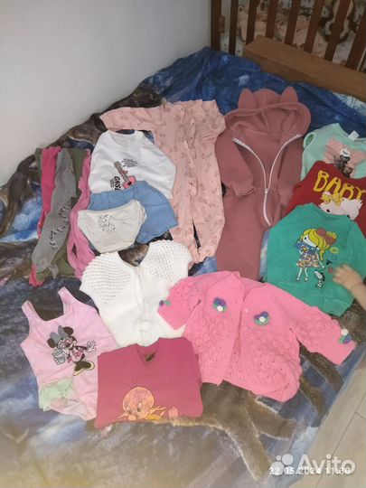 Детские вещи на девочку пакетом 86