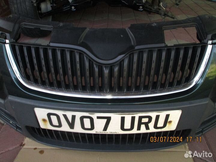 Бампер передний Шкода румстер скаут,фабия 2