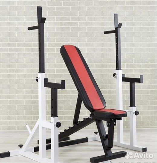 Стойка для штанги + скамья для жима