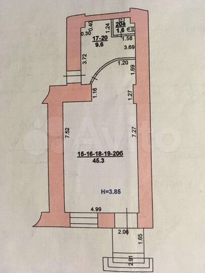 Торговая площадь, 56.5 м²