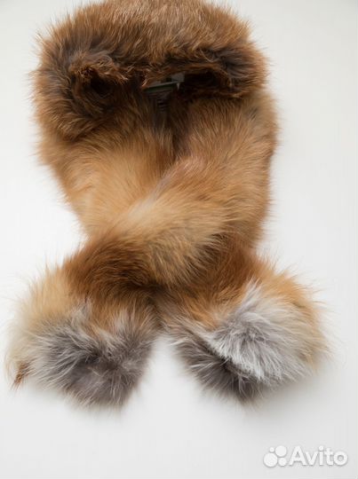 Меховой воротник шарф лиса опушка