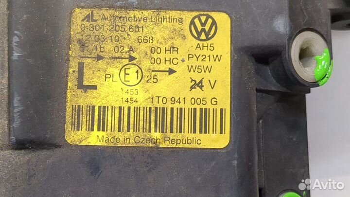 Фара (передняя) Volkswagen Touran, 2004