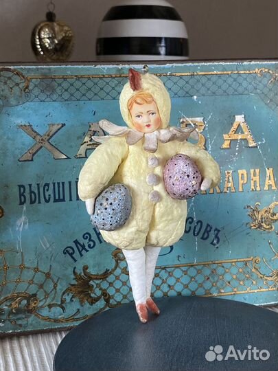 Ватная елочная игрушка Цыпа