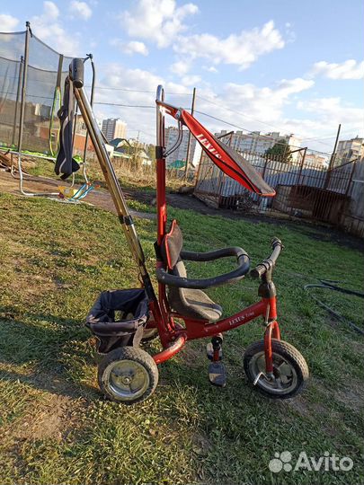 Велосипед коляска с ручкой