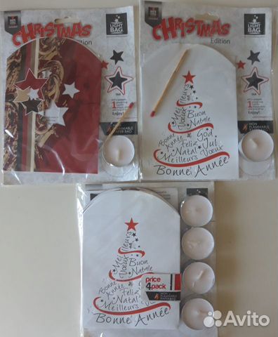 Свечи новогодние